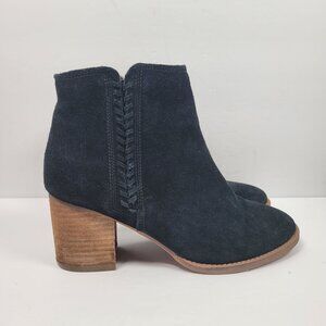 Blondo Nina Women's Black Waterproof Suede Zip Boots B6638015 US Size 8.5M